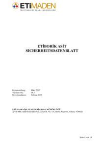 Check out alibaba.com for competitive deals on boric acid price. Etiproducts, SDS, 2019.02, Refined, Boric Acid, German ...
