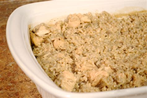 In a medium bowl, combine condensed soup and half and half. Baked Chicken & Rice With Mushroom Soup (with Pictures) | eHow