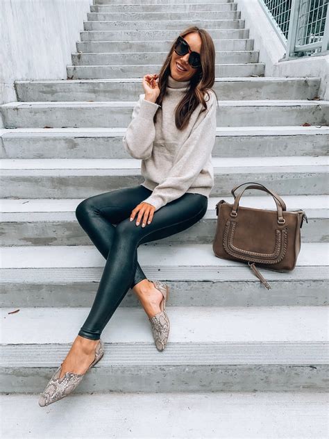 20 Outfit Ideas With Leggings Blushing Rose Style Blog