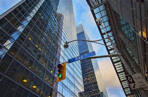 Toronto Financial District Skyline Containing Toronto Downtown And