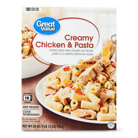 Great Value Creamy Chicken And Pasta 28 Oz Frozen Home And Garden