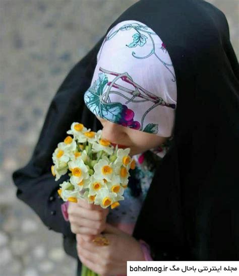 عکس پروفایل دختر با حجاب با گل ️ بهترین تصاویر