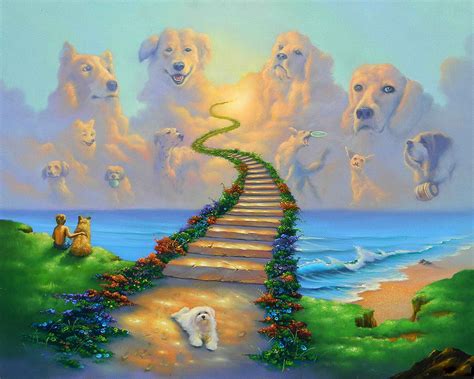 Rainbow Bridge All Dogs Go To Heaven Maltese Collie St Bernard Etsyde