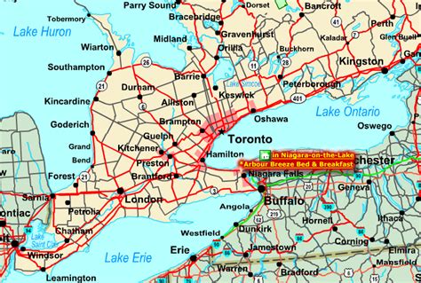 Large Detailed Map Of Southern Ontario Free Printable Map Of Ontario