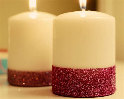Gold Glitter Pillar Candle Wedding Candles By Stillwatercandles Diy