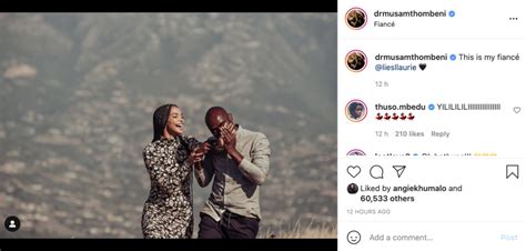 Musa mthombeni wiki (early life, biodata). Pics! Dr Musa Mthombeni And Liesl Laurie Are Engaged