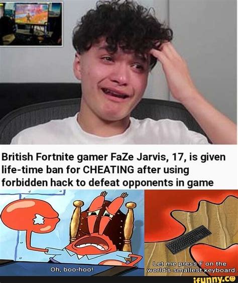 British Fortnite Gamer Faze Jarvis 17 Is Given Life Time Ban For