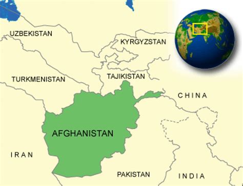 Map Of Afghanistan And Surrounding Countries Maps Of The World