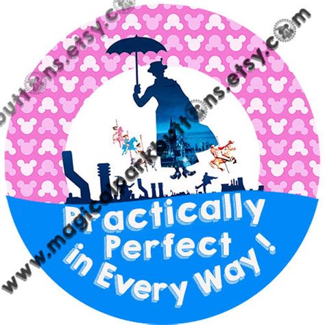 Mary Poppins Buttons Mary Poppins Pins Disney Park Buttons Etsy