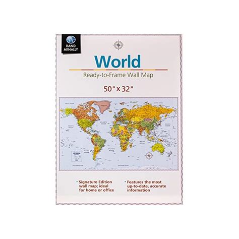 Buy Rand Mcnally Signature Edition World Wall Map Folded Online At