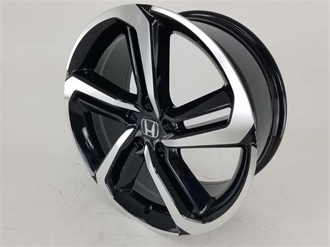 18x8 Black Machine 2018 Accord Sport Rims Wheels Fits Honda Acura Hfp