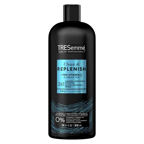 Tresemme Cleanse And Replenish 3 In 1 Shampoo Conditioner And Detangler With Pro Vitamin C