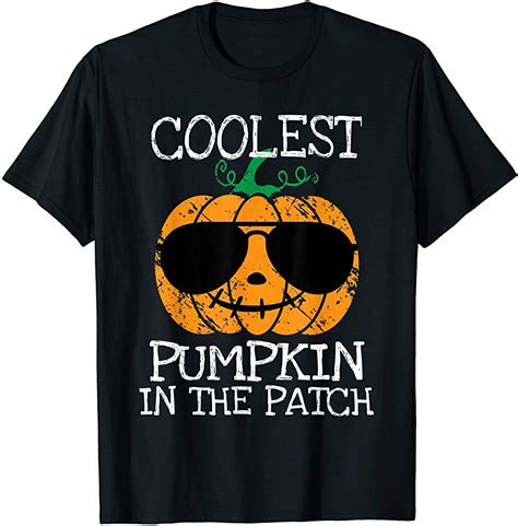 Kids Coolest Pumpkin In The Patch Halloween Boys Girls T T Shirt