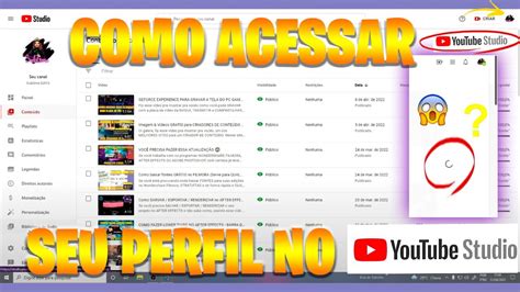 YOUTUBE STUDIO NÃO APARECE MAIS COMO ACESSAR YOUTUBE STUDIO YouTube