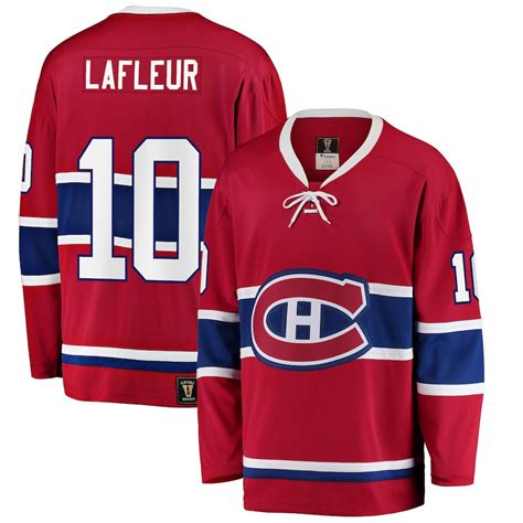 We offer a team name, player name, club logo, front back and shoulder numbers and required color on the jersey. MONTRÉAL CANADIENS - #10 GUY LAFLEUR VINTAGE REPLICA ...