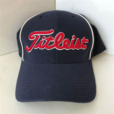 Titleist A Flex Golf Hat Cap Blue Smallmedium Acushnet Stretch Logo