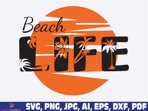 Beach Life Svg Palm Trees Svg Beach Png Svg Summer Svg Etsy