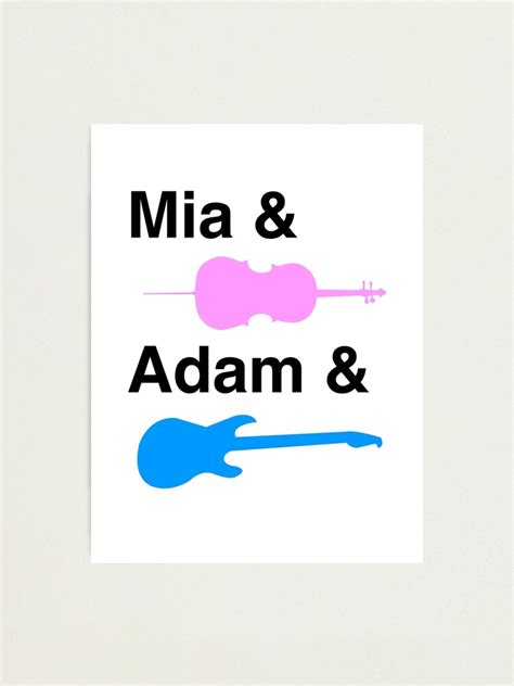 Mia And Cello And Adam And Guitar Photographic Print By Kitmagic