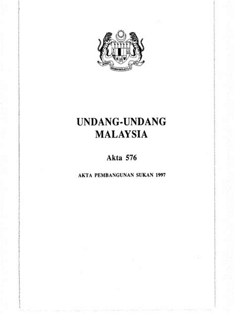 Oleh individu untuk aktiviti sukan this post has been edited by jackieboy: Buku Akta Pembangunan Sukan 1997