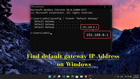 How To Find Default Gateway Ip Address In Windows And