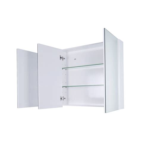Luxury 1200mm Gloss White 3 Door Bathroom Mirror Cabinet Wall Mounted Waterproof 6901894598359