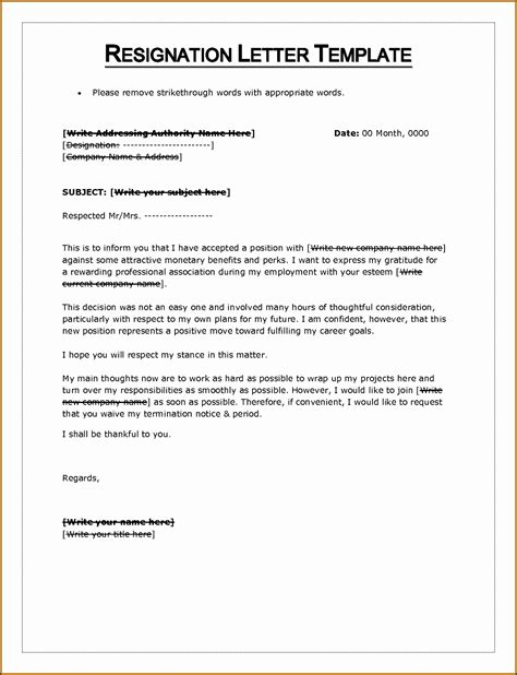 Free Downloadable Templates For Personal Resignation Downloadsfad