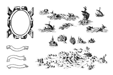 Fantasy Map Legend Symbols