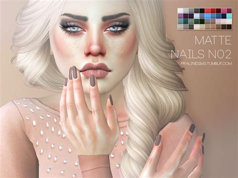Pin By Adana Knows Simming On Ts4 Accessories Matte Nails Sims 4