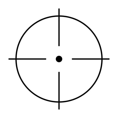 Sniper Rifle Aim Isolated On White Crosshair Target Choose Destination