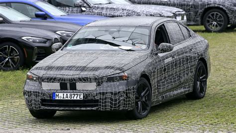 Electric Bmw 5 Series Prototype Bmw I5 Spotted Testing Drivingelectric