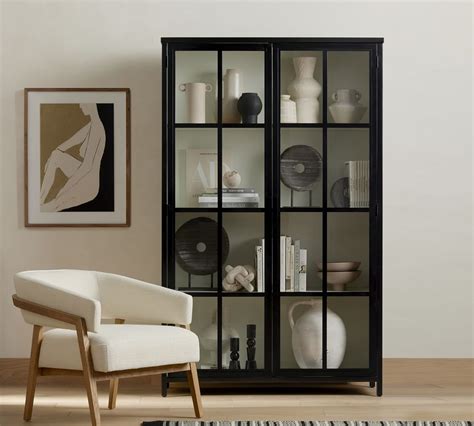 Maverick Glass Storage Cabinet Artofit