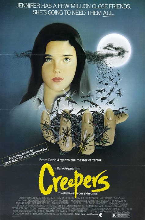 Creepers Aka Dario Argentos Phenomena 1985 Horror Movie Posters