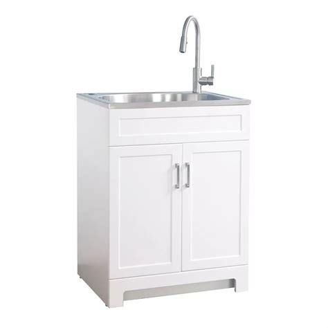 Glacier Bay All In One Laundry Sink Cabinet How To Put Tile In A Shower