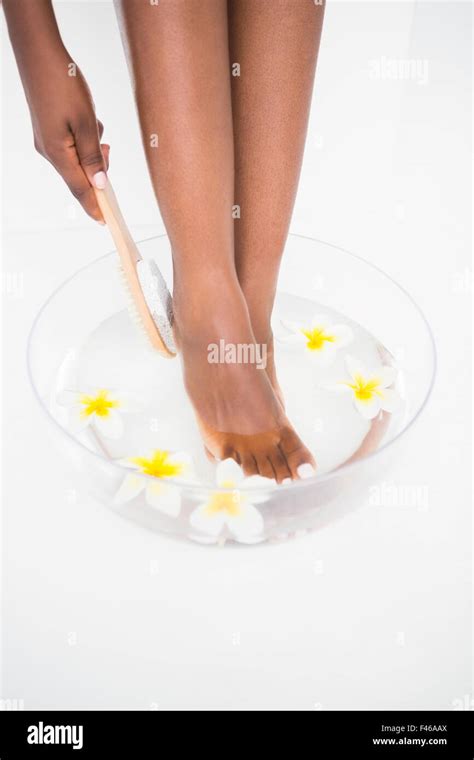 Rubbing Foot Hi Res Stock Photography And Images Alamy