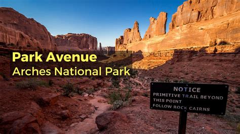 Arches National Park Park Avenue Hiking Trail Youtube
