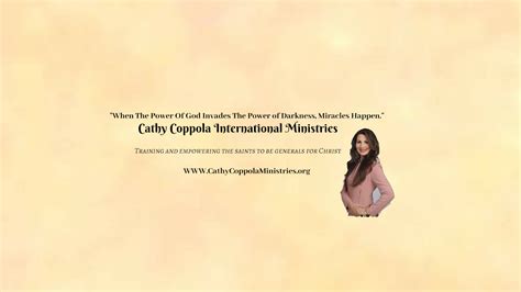 you are called to reign with him apostle cathy coppola youtube