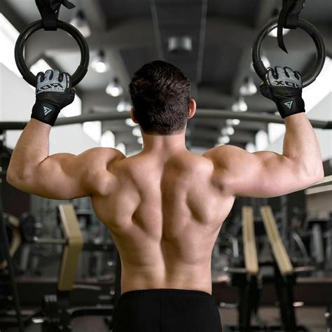 Rdx Men Weight Lifting Workout Fitness Gym Gloves