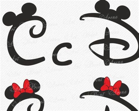 Clip Art Mickey Font Letters Svg Mickey Mouse Letters Disney Cricut