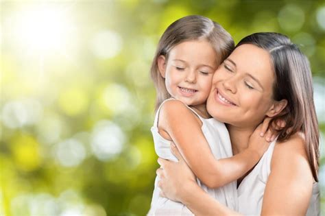 Premium Photo Happy Mother And Daughter Hugging