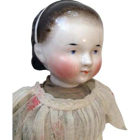 Rare Early Alice Headband China Head Doll Exposed Ears Wood Limbs From