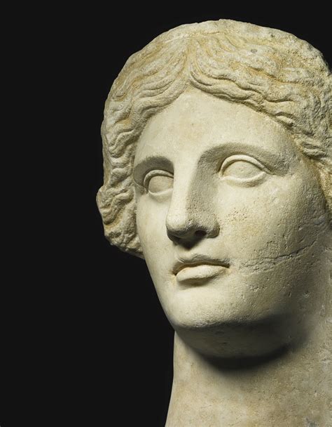 a marble head of a woman queen or go heads hellenistic antique sculpture classical art