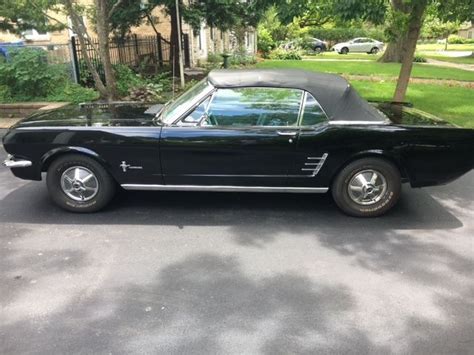 1966 Ford Mustang Black On Black Convertible