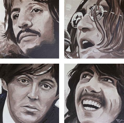 The Beatles Portrait Painting By Artist Peter Engels