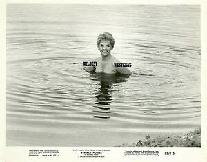 Sexy Joan O Brien Rare Vintage Original Photo Bathing In Lake Western