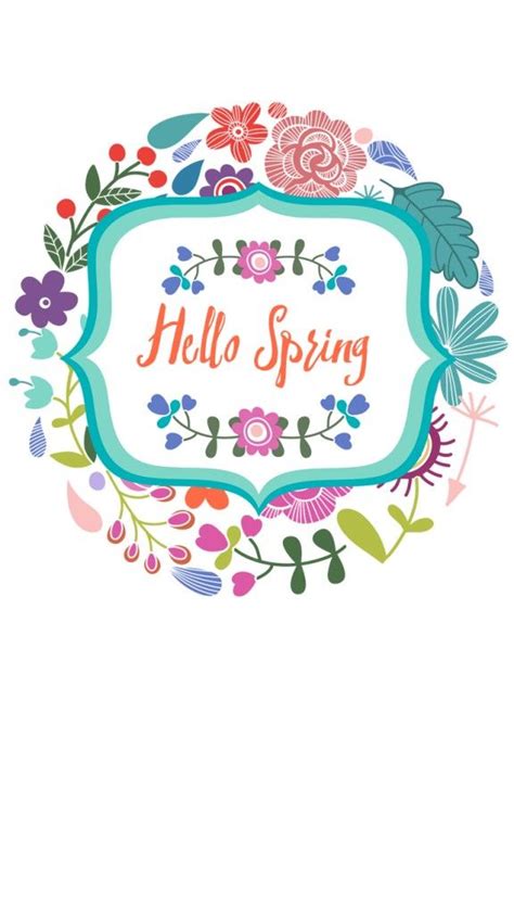Hello Spring Iphone Wallpaper Collection Preppy Wallpaper Spring
