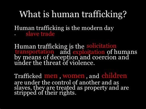 human trafficking presentation