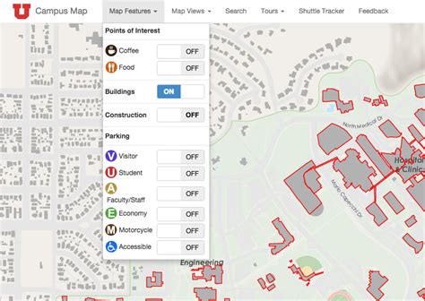 University Of Utah Campus Map Printable