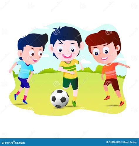 Football Cartoon Images Football Cartoon High Resolution Stock