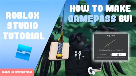 How To Make A Gamepass Developer Product Gui Roblox Studio 2022