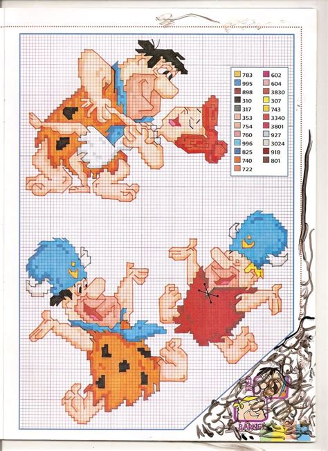 Pin By Rose Sizemore Gallaxy On Flintstones Disney Cross Stitch